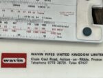 Blundell Wavin P3259 pipe friction slide rule 1969 England