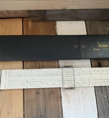 Sun Hemmi 259 Mechanical Engineer slide rule case 1950 Japan