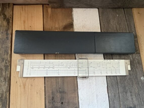Sun Hemmi 259 Mechanical Engineer slide rule case 1950 Japan