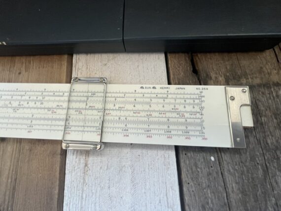 Sun Hemmi 259 Mechanical Engineer slide rule case 1950 Japan