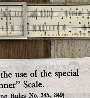 AW faber 349 system Hohenner barometer pocket slide rule Germany 1930
