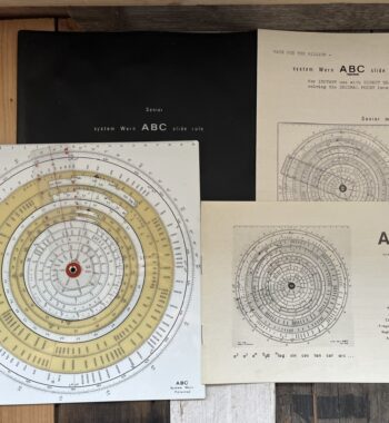 IWA 1638 sys Wern ABC Senior circular slide rule full set 1960 Germany