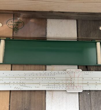 Faber Castell-stahlbeton 2/31 concrete slide rule case 1970 Germany