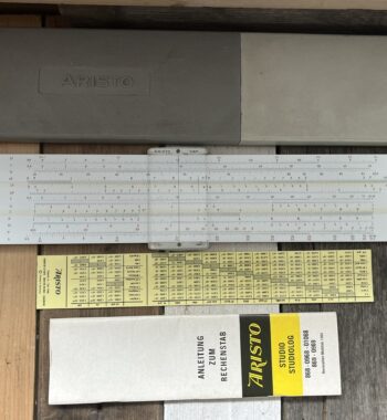 Aristo 0969 Studiolog slide rule full set Germany 1970