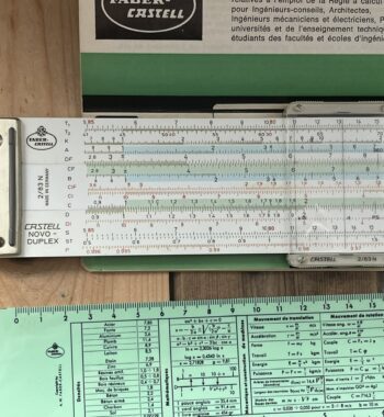 Faber Castell Novo Duplex 2/83N slide rule full set 1970 Germany