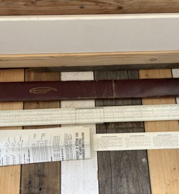Graphoplex 6250 Rietz 55cm 22″ slide rule full set 1960 France