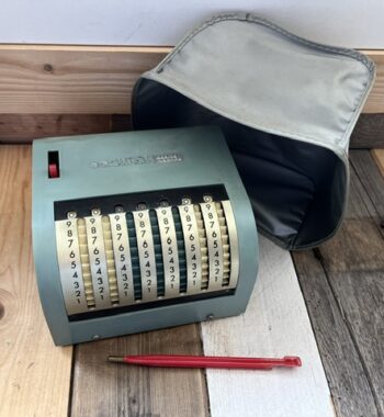 Addimat adding machine Addiator calculator tool pen 1960 Italy